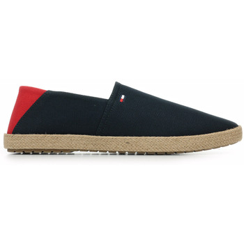 Schuhe Herren Leinen-Pantoletten mit gefloch Tommy Hilfiger Hilfiger Espadrille Core Textile Blau