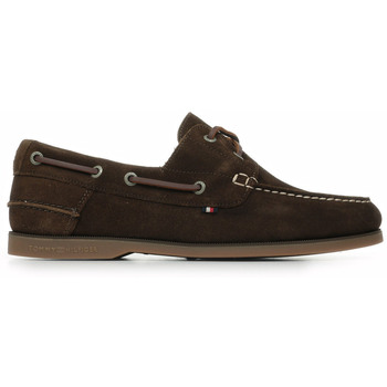 Schuhe Herren Bootsschuhe Tommy Hilfiger Th Boat Shoe Core Suede Braun