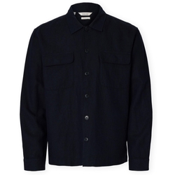 Kleidung Herren Langärmelige Hemden Selected Noos Leroy Sun Shirt - Sky Captain Blau