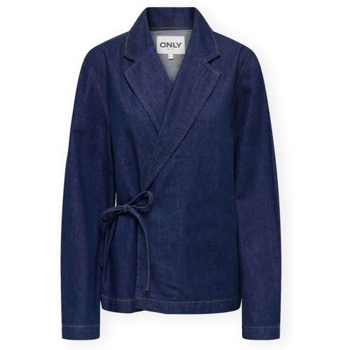 Kleidung Damen Mäntel Only Ellis Jacket - Dark Blue Denim Blau