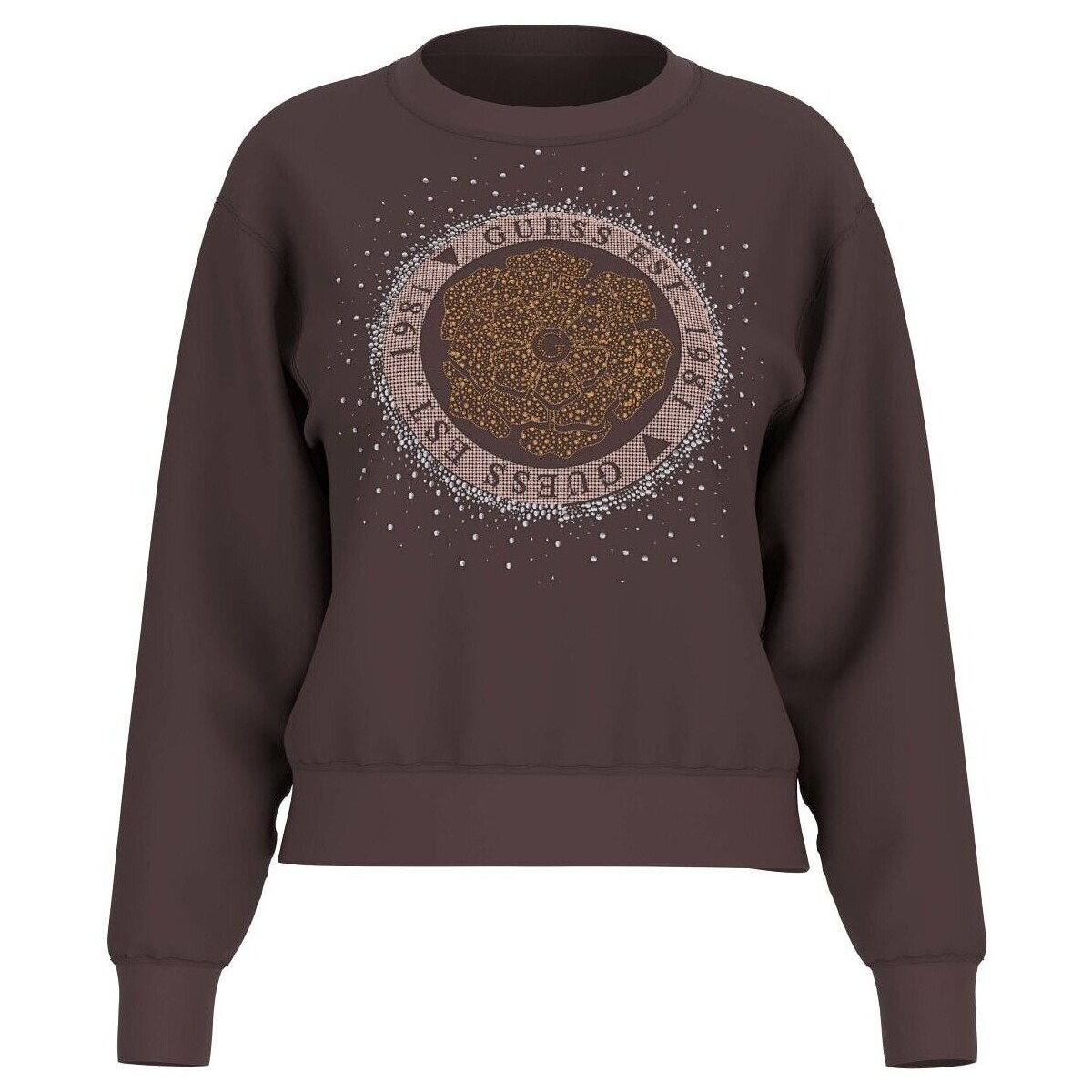 Kleidung Damen Sweatshirts Guess W5RQ05 K7EX1 Braun