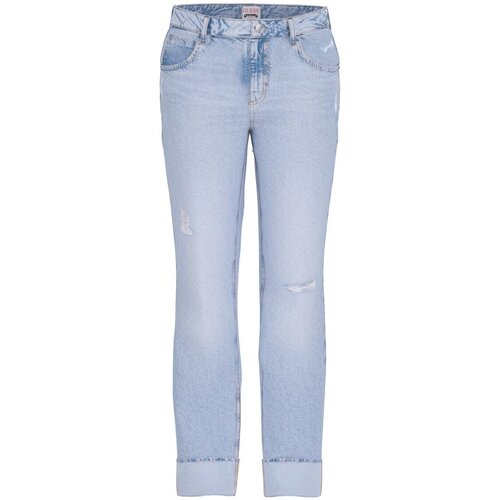 Kleidung Damen Röhrenjeans Guess W5GA0Q D5B96 Blau
