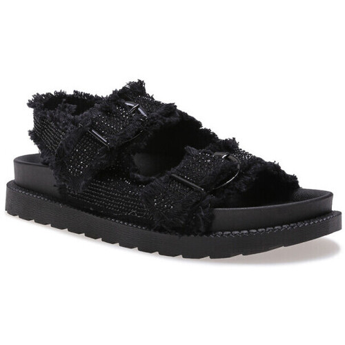 Schuhe Damen Sandalen / Sandaletten La Modeuse 75262_P177786 Schwarz