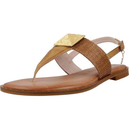 Schuhe Damen Sandalen / Sandaletten Caryatis 6271C Braun