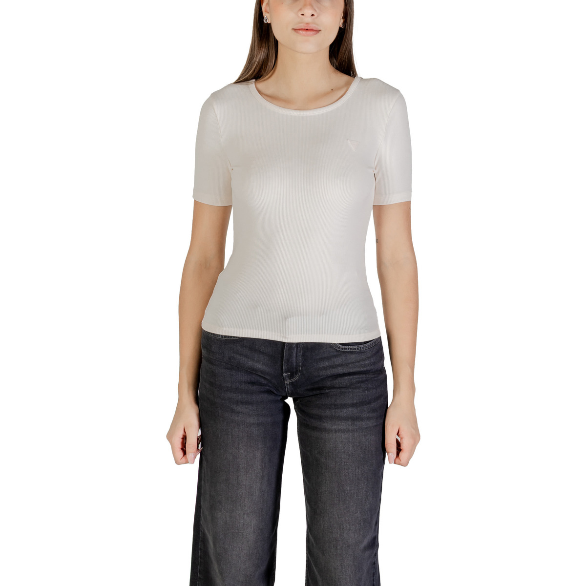 Kleidung Damen T-Shirts Guess STEFFI SS T-SHIRT V5RI04 KCLH0 Rosa