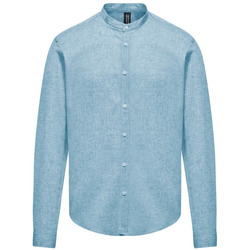 Kleidung Herren Langärmelige Hemden Bomboogie SM6401 T LI2-23 AZZURRO Blau