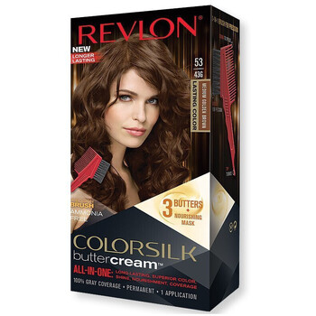 Beauty Damen Haarfärbung Revlon Buttercreme Colorsilk Permanente Haarfarbe - 53 Brun Do Braun