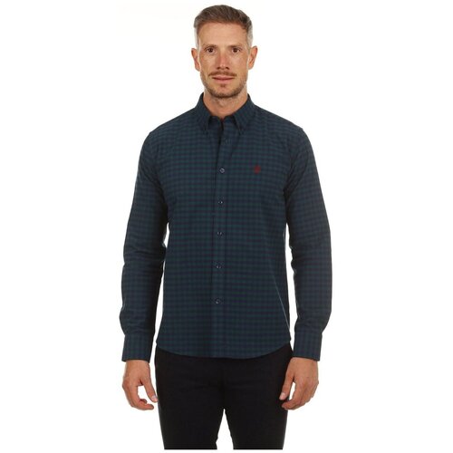 Kleidung Herren Langärmelige Hemden Time Of Bocha PI1COT-217 Blau