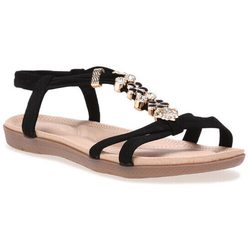 Schuhe Damen Sandalen / Sandaletten La Modeuse 75440_P178413 Schwarz