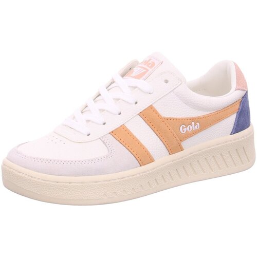 Schuhe Damen Sneaker Gola GRANDSLAM TRIDENT WHT/SALMON/PEARL PINK CLA415AU Weiss