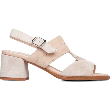 Schuhe Damen Sandalen / Sandaletten CallagHan 34200 Kimy Damen Sandalen ELFENBEIN_PINK