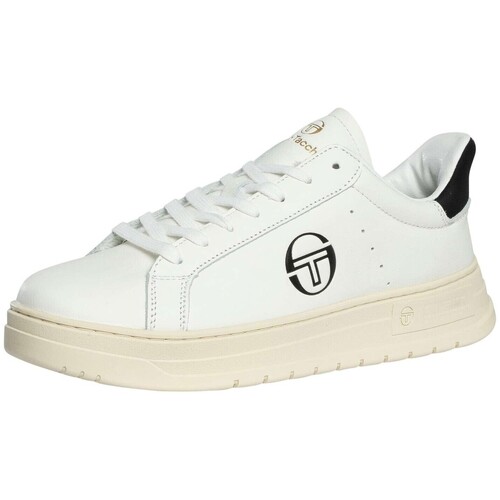 Schuhe Herren Sneaker Low Sergio Tacchini Court Classic Leder-Sneaker Weiss