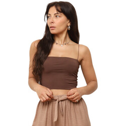 Kleidung Damen Tops / Blusen La Modeuse 75685_P179154 Braun
