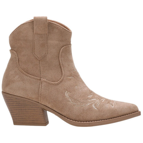 Schuhe Damen Low Boots La Modeuse 75664_P179102 Beige