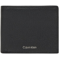 Taschen Herren Portemonnaie Calvin Klein Jeans CK LEATHER BILLFOLD W ZIP COIN LV04D1028G Schwarz