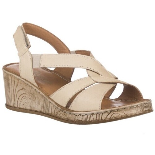 Schuhe Damen Sandalen / Sandaletten 48 Horas 2504 Beige