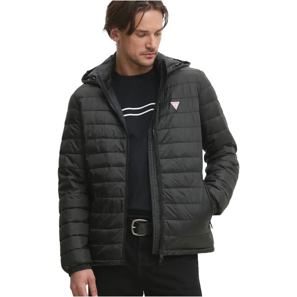 Kleidung Herren Daunenjacken Guess M5RL99 WHAB2 Schwarz