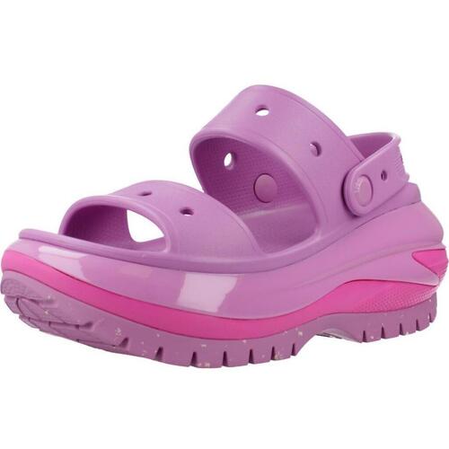 Schuhe Damen Zehensandalen Crocs CLASSIC MEGA CRUSH SANDAL Violett