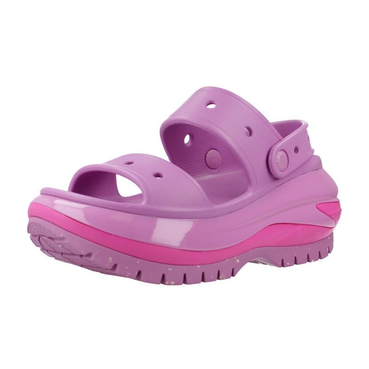 Schuhe Damen Zehensandalen Crocs CLASSIC MEGA CRUSH SANDAL Violett