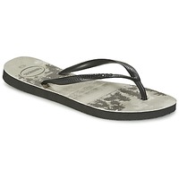 Schuhe Damen Zehensandalen Havaianas SLIM PHOTOPRINT Schwarz / Grau