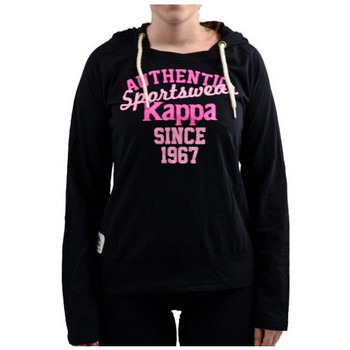 Kleidung Damen T-Shirts & Poloshirts Kappa felpa donna Taliw Schwarz