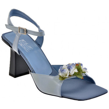 Schuhe Damen Sneaker Strategia Flower Tacco70 Blau