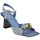 Schuhe Damen Sneaker Strategia Flower Tacco70 Blau
