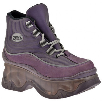 Schuhe Damen Sneaker Zone 13412  Air  Platform Violett