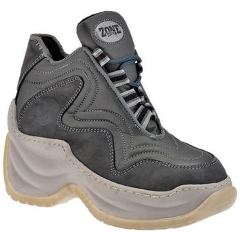 Schuhe Damen Sneaker Zone 14508  Slim  Platform Grau