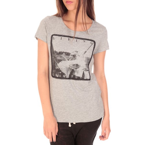 Vero Moda Top BBB Living Gracefully SS Gris Grau