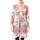 Kleidung Damen Kleider Dress Code Robe Moda H G-0080-3 Blanc/Rose Rosa