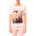 Kleidung Damen T-Shirts By La Vitrine Tee-shirt B005 Blanc/Rose Rosa