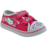 Schuhe Kinder Sneaker Low Hello Kitty Strass Girl turnschuhe Rose