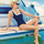 Kleidung Damen Badeanzug Janine Robin 991272-18 Blau