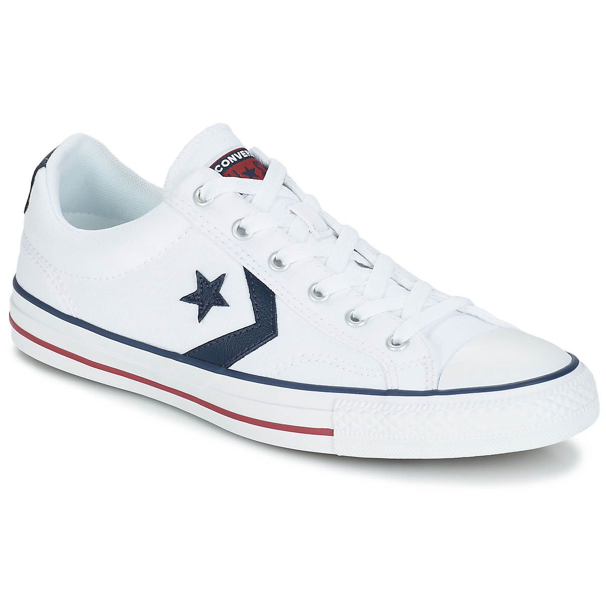 Converse STAR PLAYER OX Weiss - Kostenloser Versand | Spartoo.de ! - Schuhe  Sneaker Low Herren 58,99 €