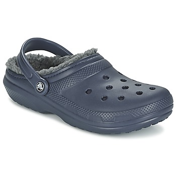 Schuhe Pantoletten / Clogs Crocs CLASSIC LINED CLOG Marine / Grau