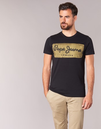 Kleidung Herren T-Shirts Pepe jeans CHARING Schwarz