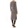 Kleidung Damen Kleider By La Vitrine Robe Plume gris Grau