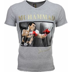 Kleidung Herren T-Shirts Local Fanatic Muhammad Ali Glänzend Print Grau