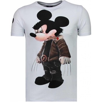 Kleidung Herren T-Shirts Local Fanatic Bad Mouse Strass Weiss