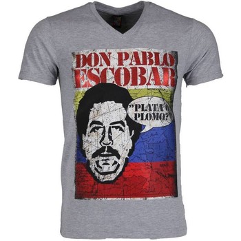 Kleidung Herren T-Shirts Local Fanatic Don Pablo Escobar Grau