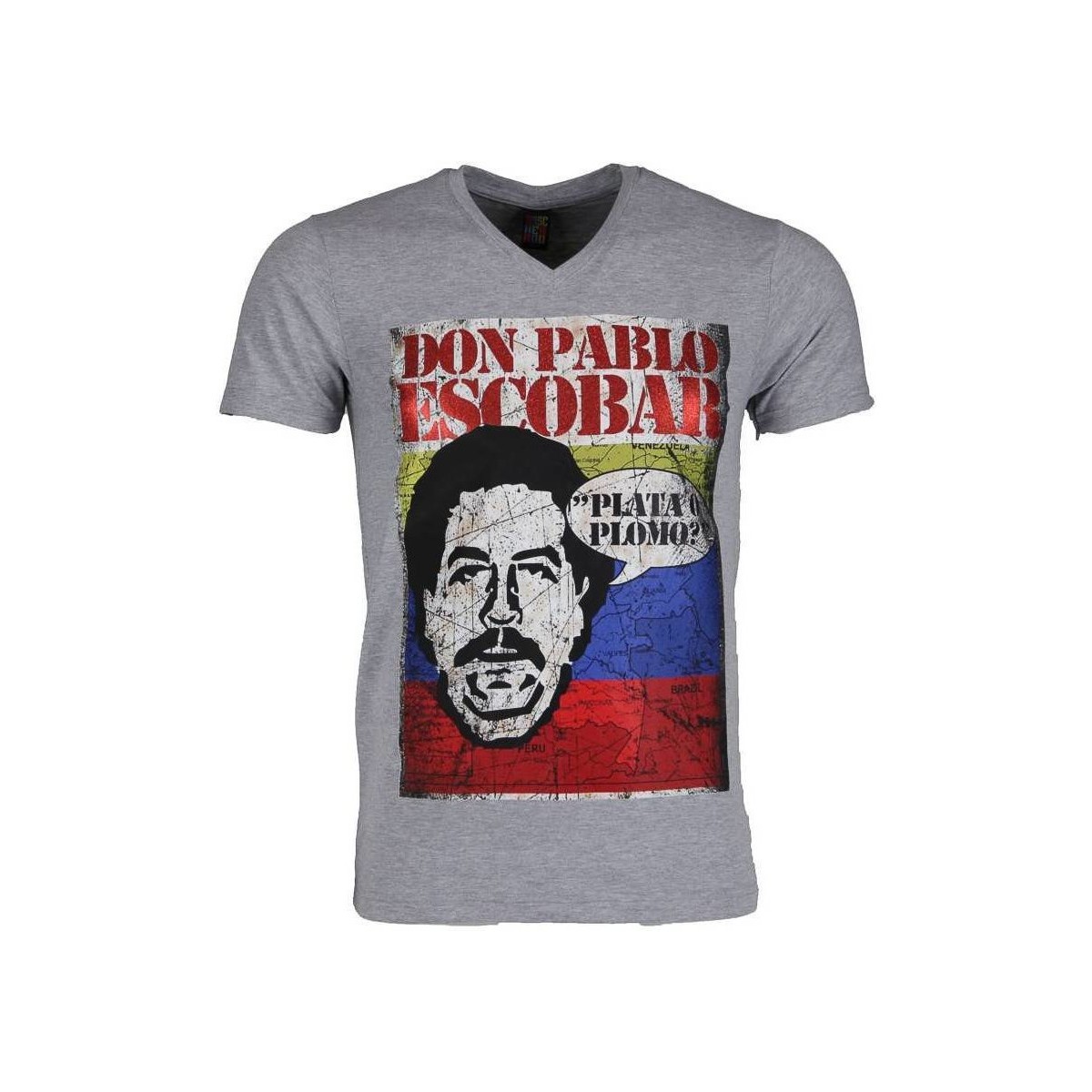 Kleidung Herren T-Shirts Local Fanatic Don Pablo Escobar Grau