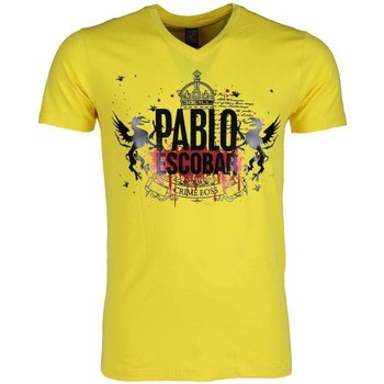 Kleidung Herren T-Shirts Local Fanatic Pablo Escobar Crime Boss Gelb