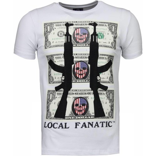 Kleidung Herren T-Shirts Local Fanatic AK Dollar Strass Weiss