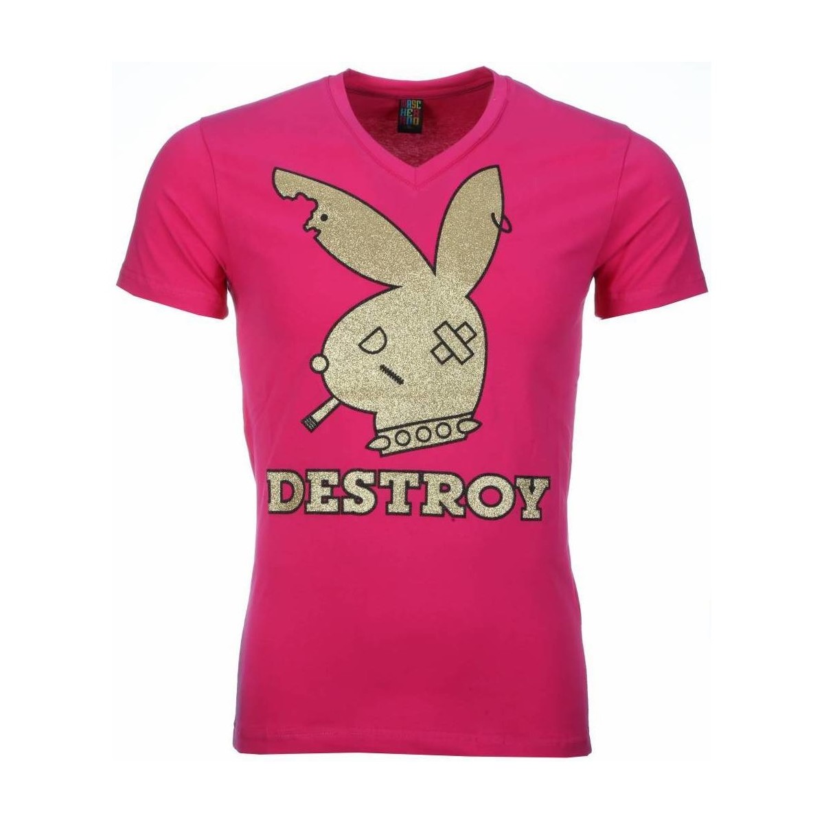 Kleidung Herren T-Shirts Local Fanatic Destroy Print Rosa