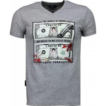 Kleidung Herren T-Shirts Local Fanatic Scarface Dollar Grau