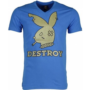 Kleidung Herren T-Shirts Local Fanatic Destroy Blau