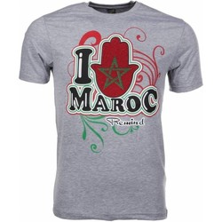 Kleidung Herren T-Shirts Local Fanatic I Love Maroc Grau