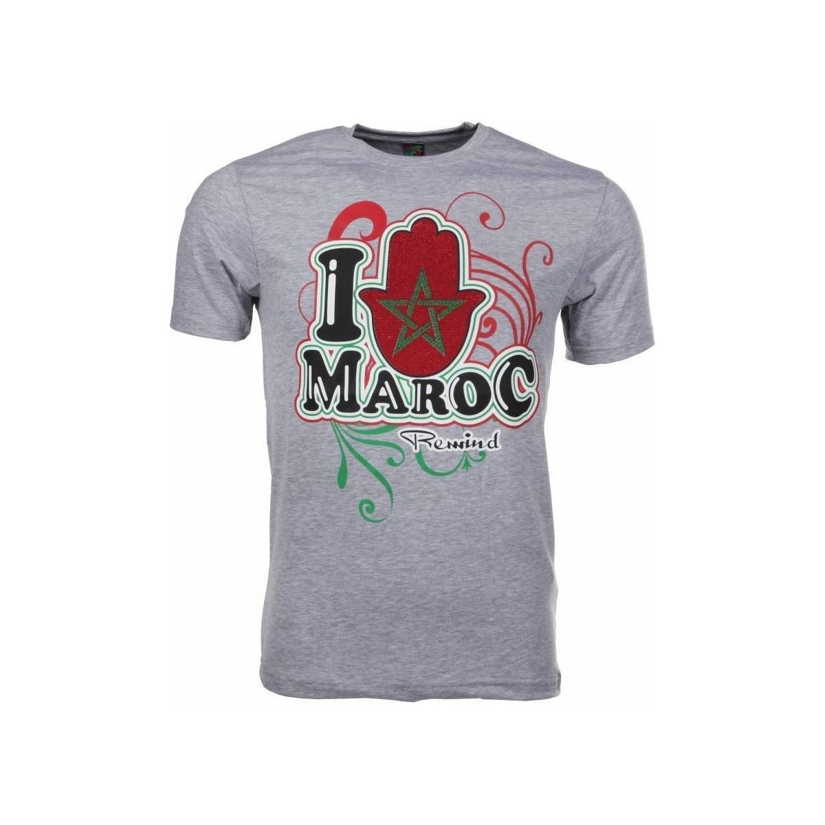 Kleidung Herren T-Shirts Local Fanatic I Love Maroc Grau