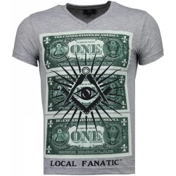 Kleidung Herren T-Shirts Local Fanatic One Dollar Eye Grau